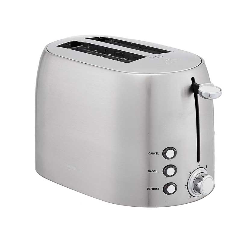 Basics 2-Slot Toaster, Brushed Silver